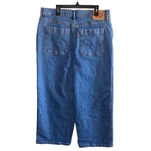 Levi’s Mile High Cropped Wide Leg Denim Jeans - Picture 2 of 6
